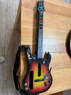 Guitar Hero World Tour Ps2 Sunburst Guitar W Dongle, Strap