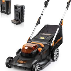 LawnMaster CLMFR6020A 0802 Cordless 21-Inch Brushless Push Lawn Mower 60V Max with 4.0Ah Battery &Fast Charger  