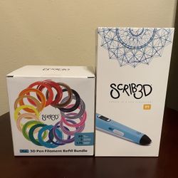 Scrib3D Pen With Refills