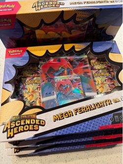 pokemon ascended heroes mega feraligatr ex box