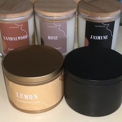 100%  All Natural Scented Soy Wax Candles 