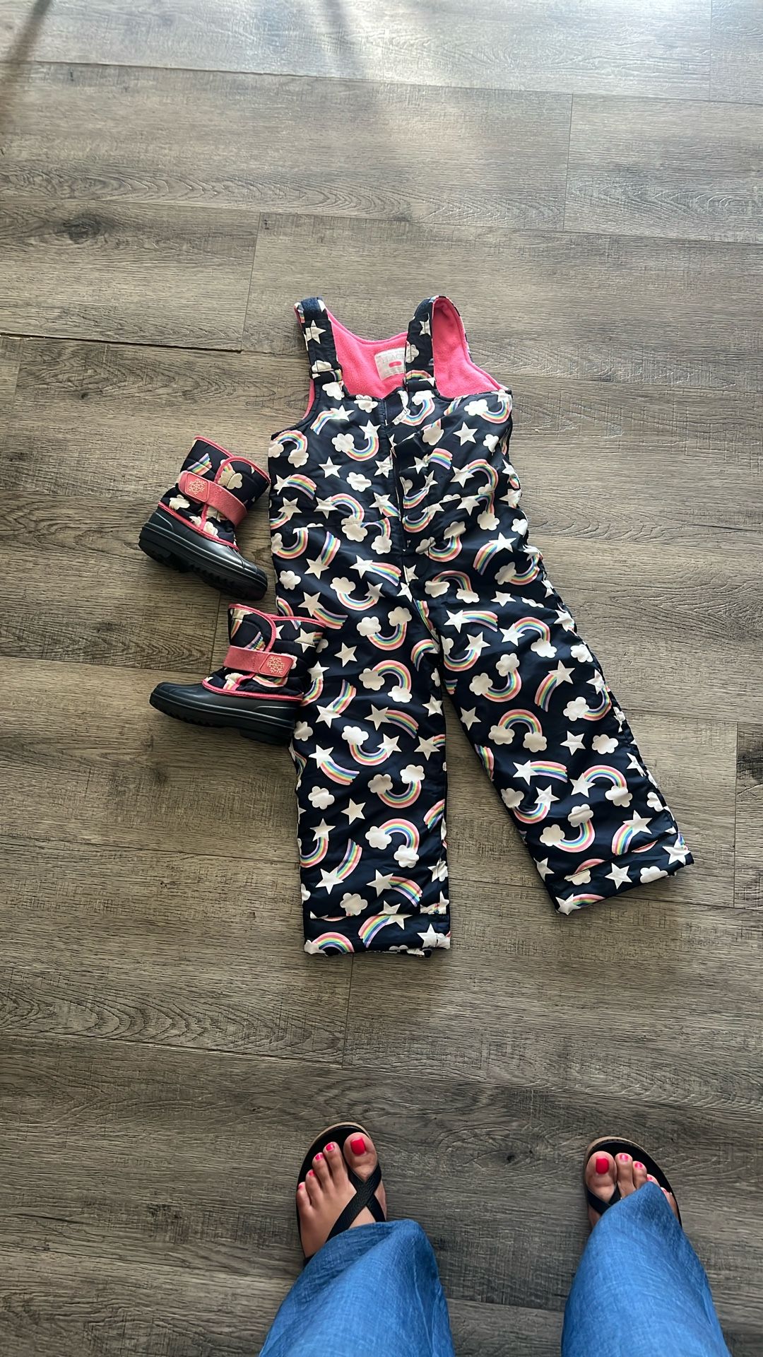 Snow Suit And Boots For Girl