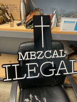 Brand new fluorescent bar sign. Works and is kinda cool
