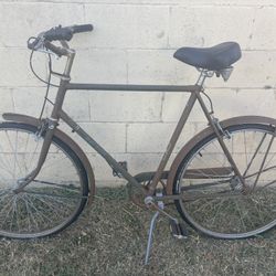 Vintage men rally bike