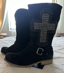 Black Woman Boots Size 8