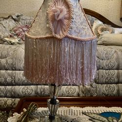 Vintage Lamp’s With Hand Made Lamp Shade 1foot 9 Inch tall