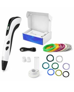 BRAND NEW 3D Printing White Pen Set Doodle Printer Drawing 3/12 Colours PLA Filament The 3D Printing Pen Set is a creative tool perfect for kids who e