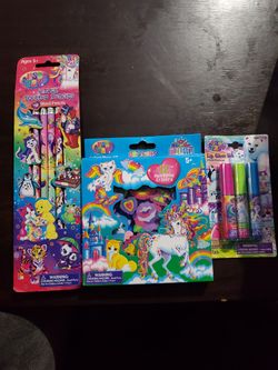 New Set Of 2 Lisa Frank 6 Scented Pencils And 12 Cool Eraser