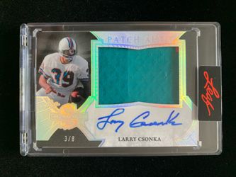 2026 Leaf Spectacular Patch Auto Larry Csonka Serial numbered 3/8