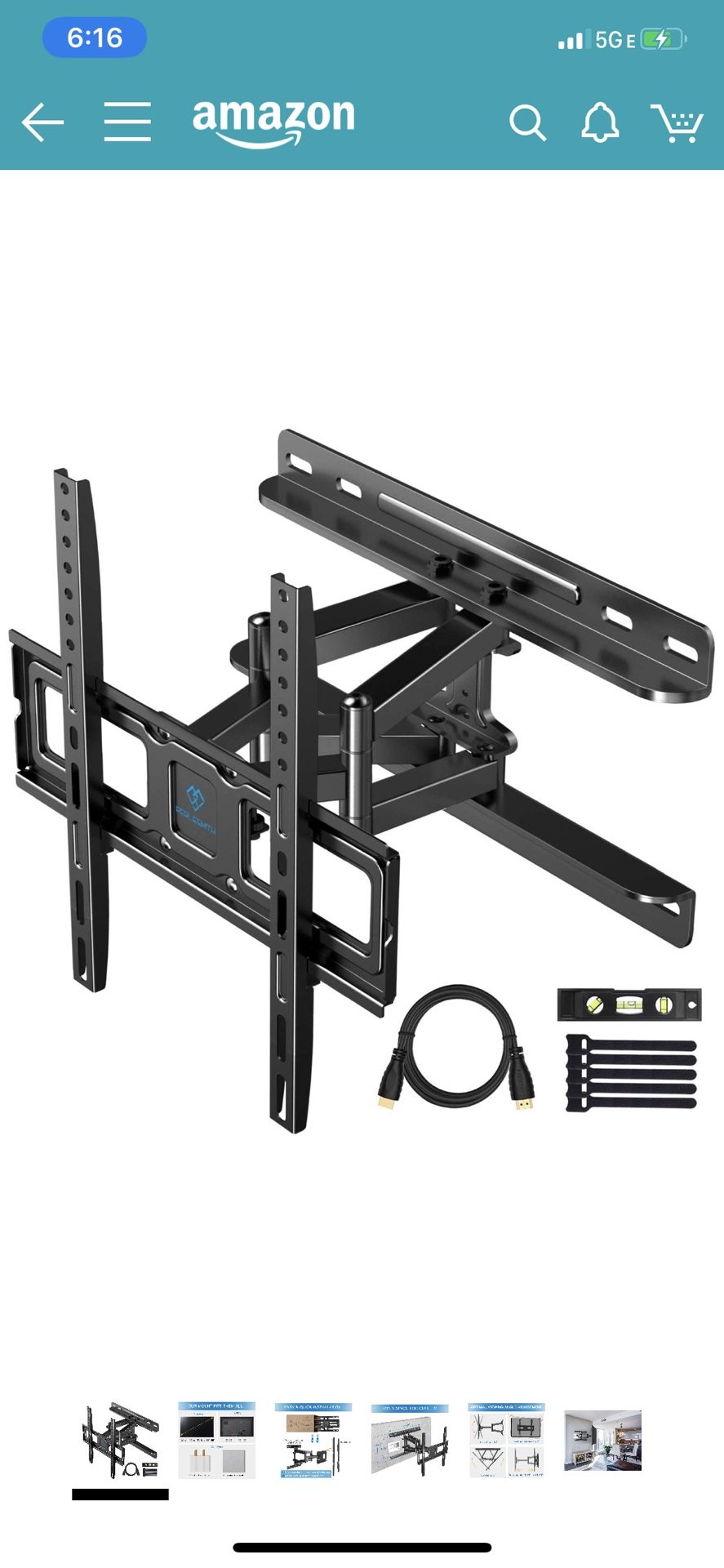 TV full motion wall mount