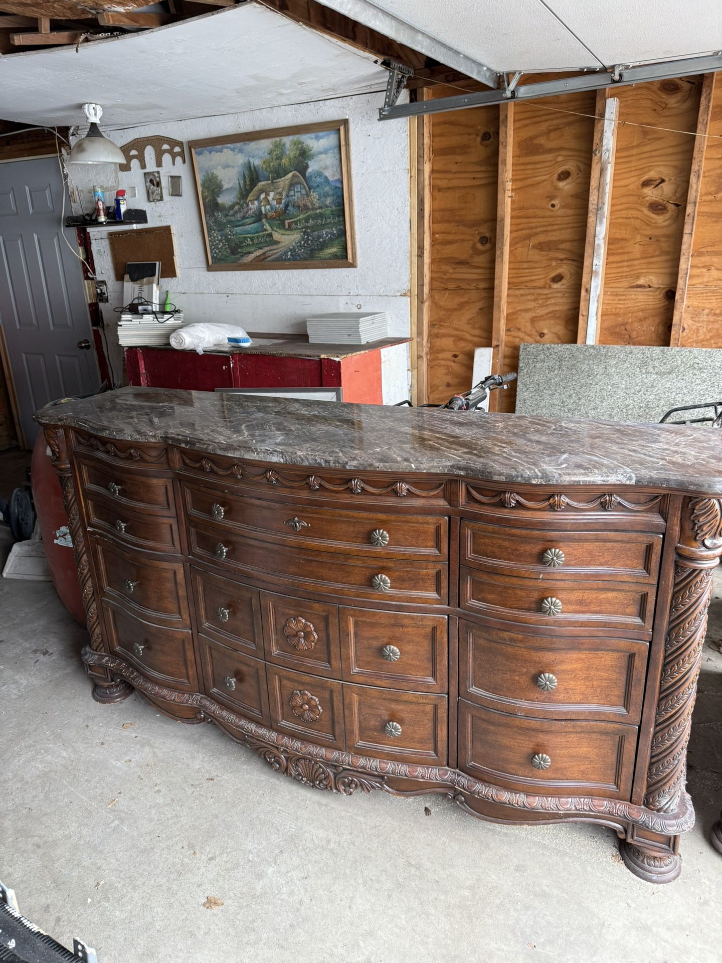 Ashley North Shore Dresser w/ Mirror