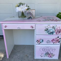 Stunning Desk Or Vanity Solid Wood 