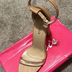 Tan/Clear Heels 