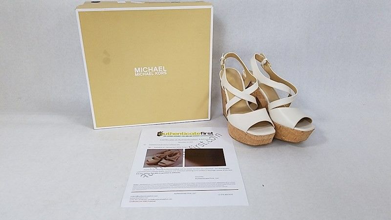 Michael Kors cream Wedges size 7M