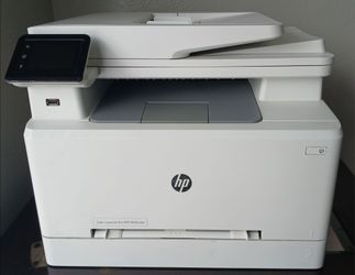 Color LaserJet Pro HP printer.