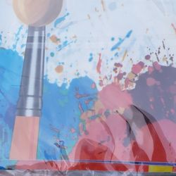 Art Birthday Party Supplies Set，37 pcs Party Supplies 16 Plates + 20 Napkin + Tablecloth，Painting Game Party Supplies Decoration for 16 Guests for Art