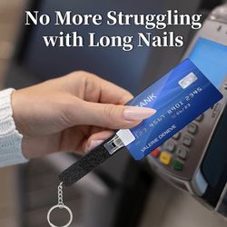 2 Pieces Credit Card Puller, Debit Bank Card Grabber.  ATM Keychain Card Clip Card Pull