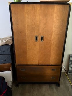 Heavy  Wood Armoire