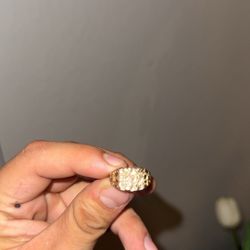 10k Gold Nugget Ring