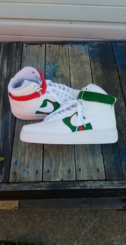 Custom Gucci Edition Nike Air Force One Green Red Black White Mr Perfek Kix Mens 8 9 10 11 12 13 Fuego🔥