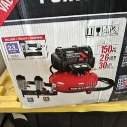 Porter Cable Nail Gun Plus Compressor