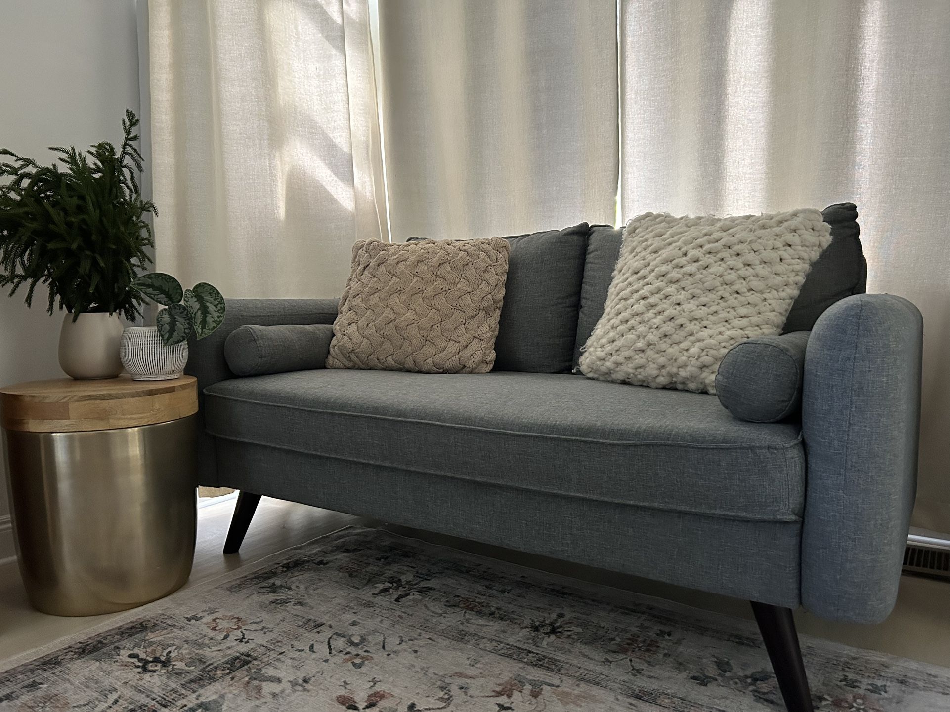 Mid Century Modern Loveseat Sofa