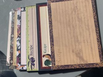 Recipe Cards 4X6