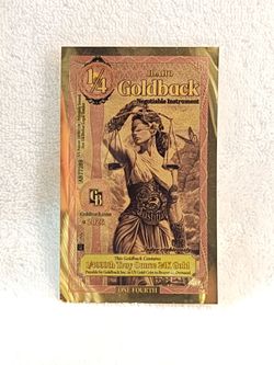 #657 Goldback 1/4 24k gold Idaho