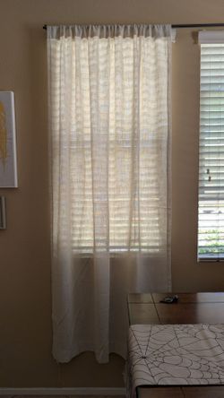 Set of Linen Blend Curtain Panels