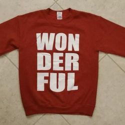 Women's Gildan Wonderful & Co Sweatshirt Size S Red