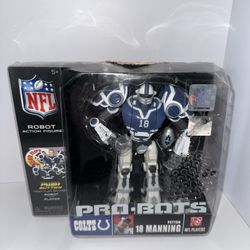 PEYTON MANNING ( 6" ) NFL PRO-BOTS ( 1ST VERSION ) COLTS HOF QB ACTION FIGURE