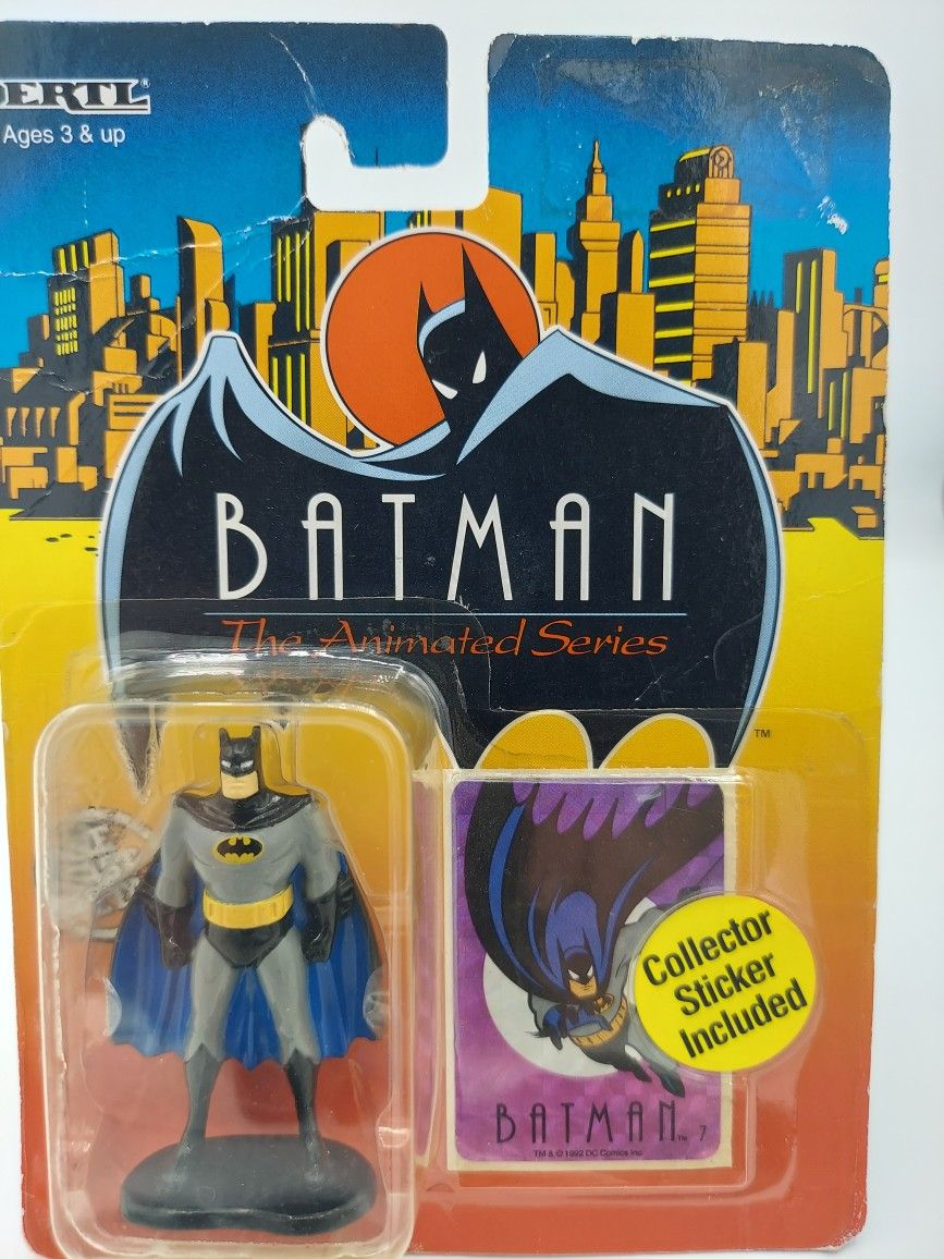 1992  Batman animated series with color is with collector card included