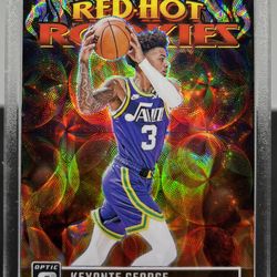 2023-24 Panini Donruss Optic Keyonte George Red Hot Rookies Gold Scope /10