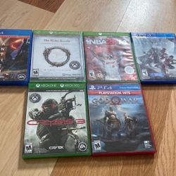 PS4  Xbox 1 Game Lot Make Offer 