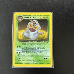 Dark Arbok - Holographic Team Rocket Pokemon Card 