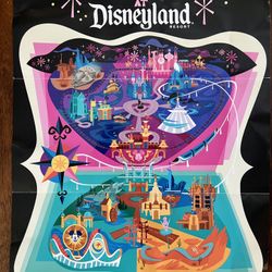 Disneyland Exclusive D23 Day 2024 Poster Map