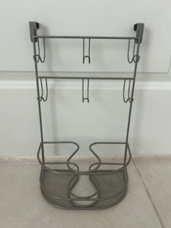 Over The Cabinet Metal Hair Toll Organizer Holder