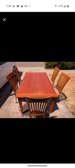 Danish Dining Table And Chairs