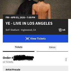 Kanye West - GA FLOOR (April 3rd)