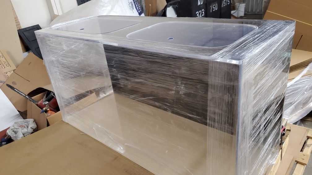 BRAND NEW!!! 90 GAL 48x18x24 Acrylic Aquarium (Museum Polish) 3/8" Thick With 1/2" Brace