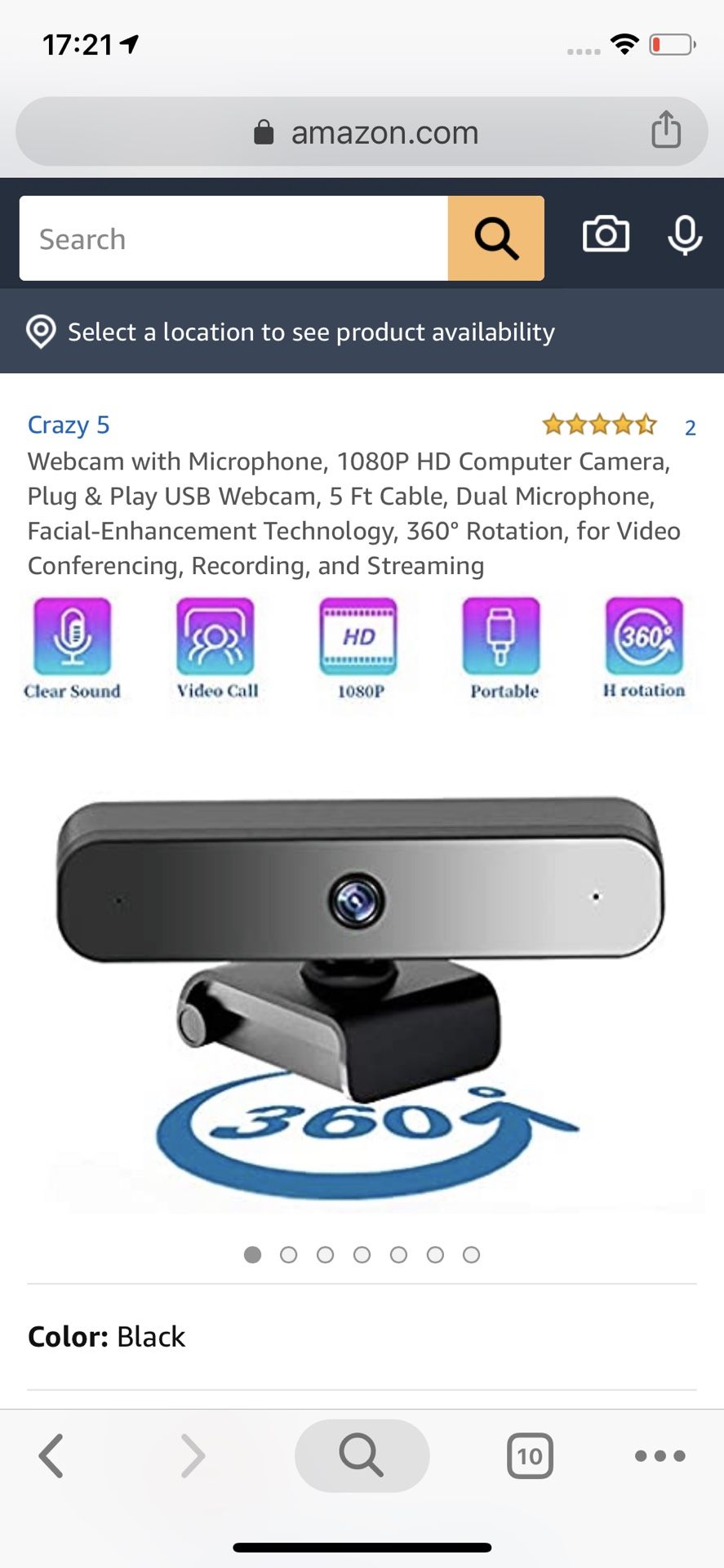 hd 1080 web camera Webcam with Microphone