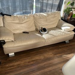 Leather couch 