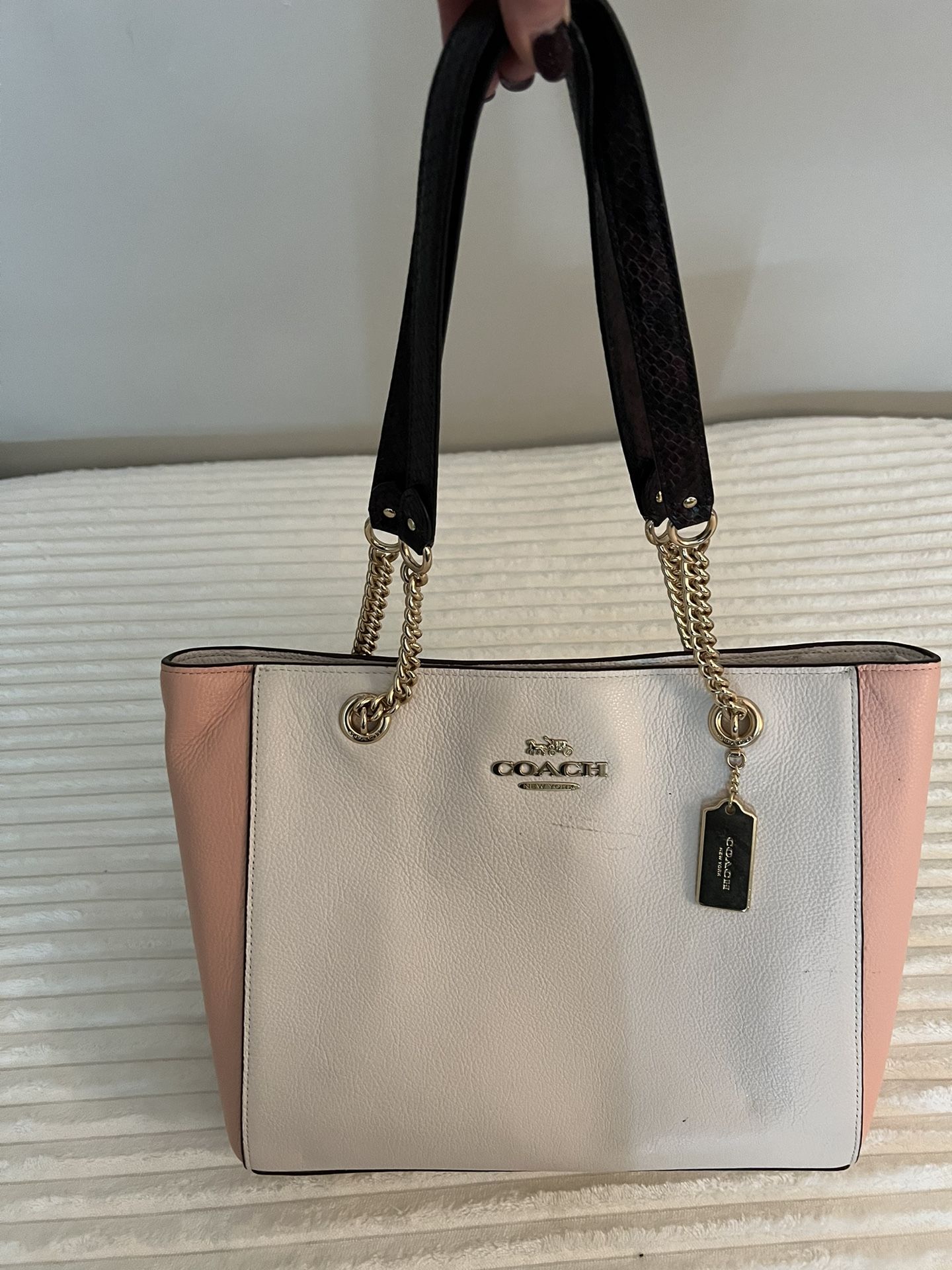 Coach Color-Block Shoulder Bag