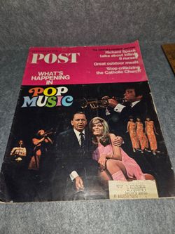 Saturday Evening Post Pop Music Vintage Magazine