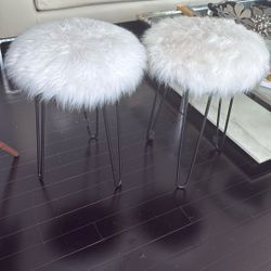 Fluffy Stool Chairs