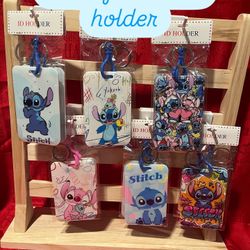 Stitch Card Holder With Keychain