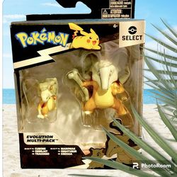 NEW Pokemon Evolution 2 Pack Cubone & Marowak Figurines 