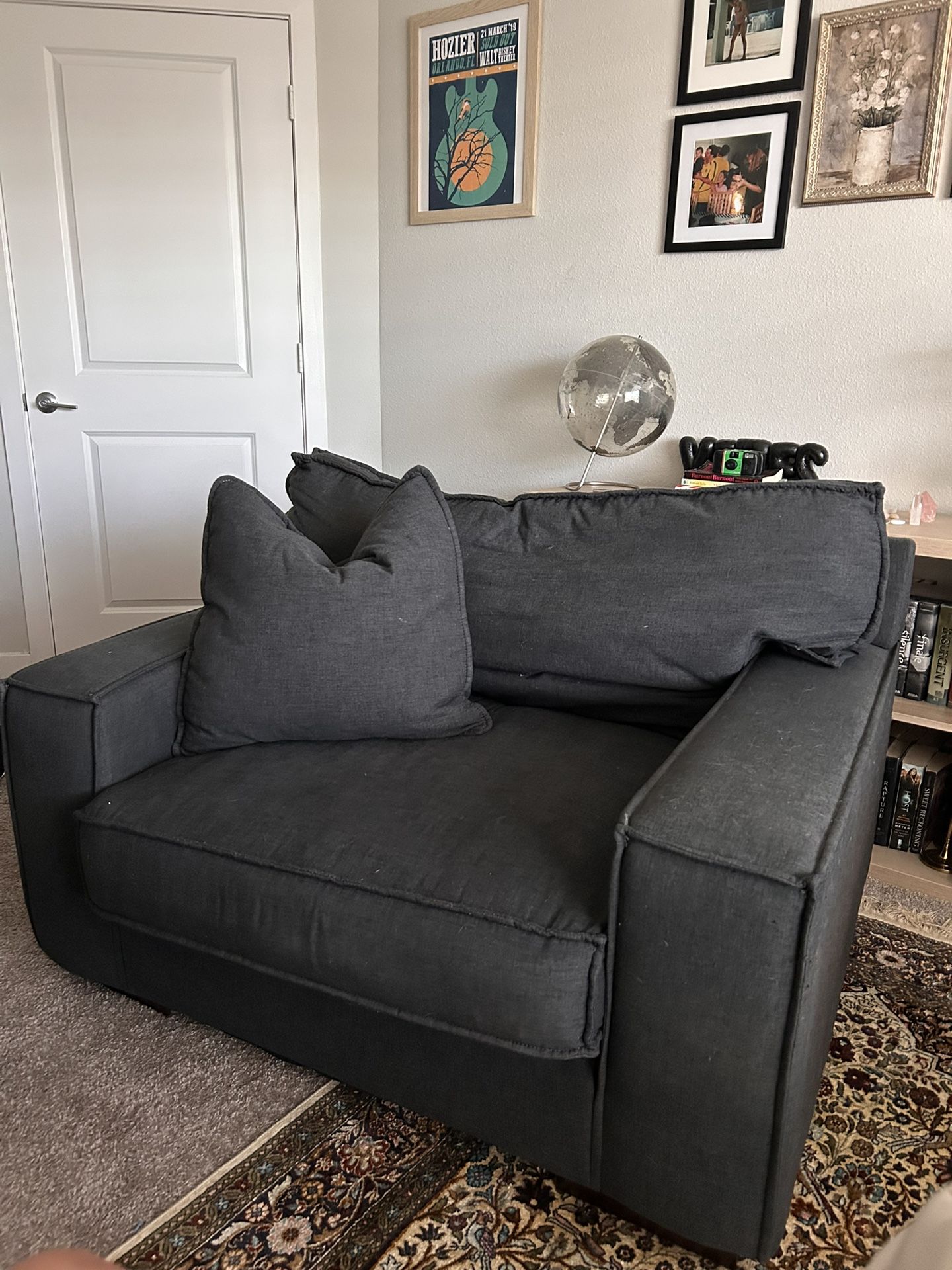 Ashley Furniture Navy Blue Armchair 