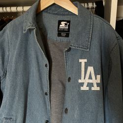 Dodgers Jean Coach Jacket
