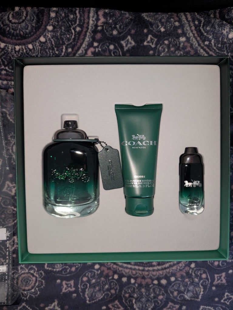 Coach Green 3.4 Oz Bottle Set